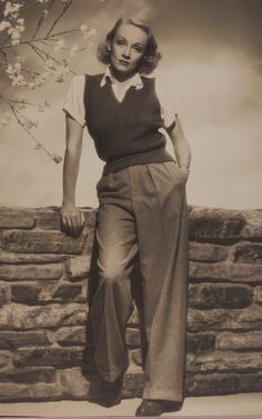 1940s Fashion Women, Marlene Hose, 30s Fashion, Look Retro, Marmaris, 1930s Fashion