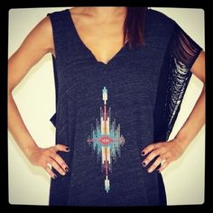 #navajo fringe #top Navajo Print, Side Fringe, Fringe Top, Back In Stock, Print Top, Beach Style, Cute Tops, Print Tops, Under Construction