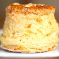 a close up of a pastry on a plate