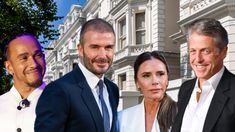 David and Victoria Beckham's Holland Park home and Coleen and Wayne Rooney's Cheshire mansion both feature on the list