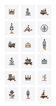 the different types of boats are shown in this image