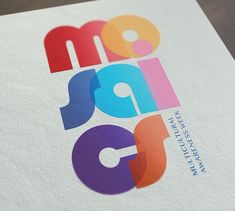 the logo for mom spac is displayed on a piece of white paper with multicolored letters