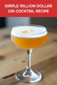 A beautifully crafted Million Dollar Gin cocktail, combining gin, pineapple, and grenadine for a refreshing treat. Perfect for cocktail lovers looking for an easy recipe to impress friends.