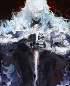 #berserk #griffith #art Griffith Art, Berserk Griffith, Ethereal Art, Art Inspiration Drawing, White Hair, Art Reference Poses, Fantasy Character Design, Tokyo Ghoul, Pretty Art