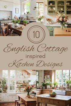 the top ten english cottage inspired kitchen designs