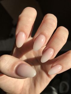 Natural Ombré Almond Acrylic Nails Tye Nails Fort McMurray beautifulacrylicnails Nails Almond Acrylic Nails Designs, Acrylic Nails Almond Shape, Opal Nails, Natural Acrylic Nails, Natural Nail Designs, Acrylic Nail Shapes, Almond Shape Nails, Almond Nails Designs, Almond Acrylic Nails