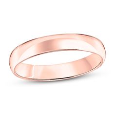 This classic wedding band is crafted of 14K rose gold. The band is 4mm in width. Classic Wedding Band, Classic Wedding, Size 10 Rings, The Band, Ring Designs, Wedding Band, Fashion Rings, Stone Color, Diamond Jewelry