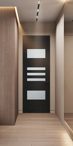 LETI VETRO BLACK MATTE FRAMELESS BELLDINNI MODERN INTERIOR DOOR | Buy Doors Online Glass Doors Interior Modern, Frosted Door, Gym Door, Room With Natural Light, Residential Elevator, Modern Interior Doors, Modern Interior Door, Frameless Door, Timeless Interior Design