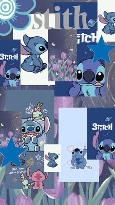 an image of stitch and stitch characters on the cover of their album, stitch itch