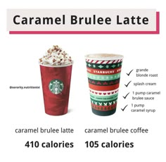 the caramel brulee latte is on sale for $ 10 95 at starbucks