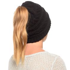 YOU GET PONYTAIL CROCHET BEANIE HATS - Picked randomly from assorted pack. Perfect for pulling your messy bun or a high ponytail on brisk days. Thick knitting design keeps you warm in the colder days even for outdoor sports, fitness, hunting, running or skiing etc. Also suitable for man buns. Material: 100% Acrylic. Size: One Size. Dimensions: 9.5" x 8.5" (Approx). Ponytail Crochet, Crochet Beanie Hats, Ponytail High, Messy Bun Ponytail, Bun Ponytail, Bun Beanie, Chunky Beanie, Ponytail Beanie, Beauty Quizzes