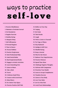 Here are 48 actionable ways to practice self-love and self-care in 2024. Learn how you can start to love and care for yourself with these simple yet powerful tips. Click for a full list. Remember to be kind to yourself and learn to love every part of you. Let this New Year be a new chapter in your life as you set goals, and reflect. Enjoy! Ways To Pour Into Yourself, How To Build Self Love, Steps For Self Love, Self Love Ideas, How To Love Your Self Tips, How To Love Yourself, How To Practice Self Love, How To Love Myself, How To Love Yourself First