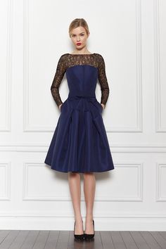 Carolina Herrera Pre-Fall 2013 - Runway Photos - Fashion Week - Runway, Fashion Shows and Collections - Vogue | Vogue Fashion Week Runway, Carolina Herrera, Pre Fall, Beautiful Fashion, Blue Dress, Pretty Dresses, Runway Fashion, Dress To Impress, Gowns Dresses