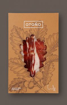 an image of a book with food on it's cover that reads ottono