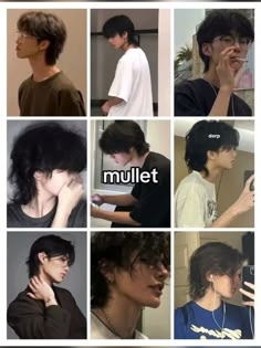 Mullet hairstyles #hairgoals #hairstylesforthinhair Type Of Haircut Men, Haircuts For Guys With Curly Hair, Hair Styles Male, Mullet Hairstyles, Guy Hair, Aesthetic Hairstyles, Men Haircut Curly Hair, Wavy Hair Men