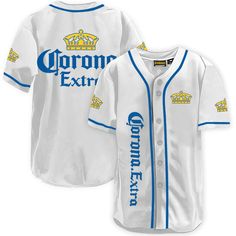 Corona Extra White Baseball Jersey, Corona Extra Jersey Shirt, Corona Extra gift, Corona Extra apparel, Corona Extra shirt, jersey shirt mens, Summer gifts, Corona Extra merchandise, Basic Baseball Jersey, Summer Baseball Jersey, team baseball jerseys