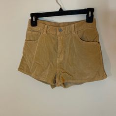 New With Tags Size Small John Galt Bought At Brandy Melville Corduroy Bottoms With Built-in Shorts, Corduroy Relaxed Fit Short Bottoms, Corduroy Shorts With Relaxed Fit, Corduroy Bottoms With Relaxed Fit And Short Length, Brown High Waist Corduroy Shorts, Brown High-waisted Corduroy Shorts, High Waist Brown Corduroy Shorts, Trendy Short Corduroy Bottoms, Casual Corduroy High-waisted Shorts