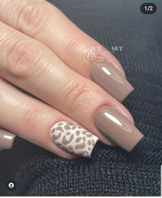 Tan Nail Designs, Trendy Summer Nails 2023, Acrylic Nail Inspiration, Summer Nails Coffin, Trendy Summer Nails, Tan Nails, Summer Nails 2023, Cheetah Print Nails, Nails Summer Nails