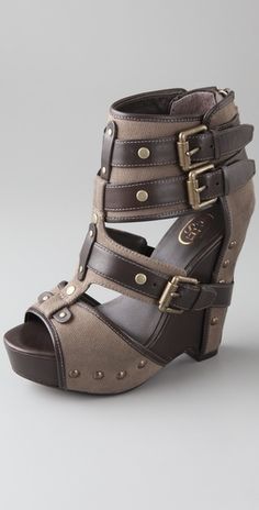 Ash  -  Lyn Buckle Wedge Sandals Women Platform Sandals