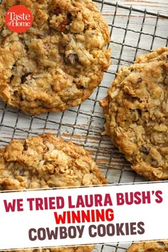 we tried laura bush's winning cowboy cookies