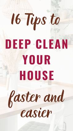 16 Cleaning tips and hacks to help you deep clean your house fast. Using the spring cleaning tips and tricks here, you can cut the cleaning time and deep clean your home room-by-room faster and easier. Deep Clean Your House, How To Deep Clean Your House, Printable House, Spring Cleaning Tips, Cleaning Tips And Tricks, Deep Cleaning Hacks, Clean Your House, Homemade Cleaning Solutions