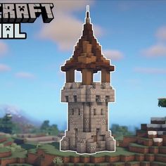 an image of a tower in minecraft