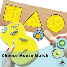 Cheese Shapes, Shape Games, Name Puzzle, Printable Game, Game For Kids, Puzzle Design, Logical Thinking, Interactive Toys, Montessori Toys