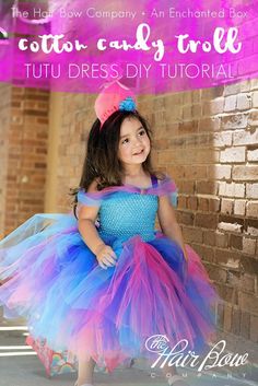 DIY Cotton Candy Troll Tutu Dress