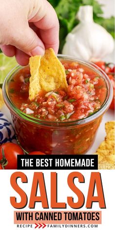 the best homemade salsa with canned tomatoes