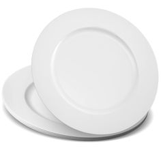 PRICES MAY VARY. Elegant Disposables 13'' Party Chargers Large Plates & Platters Great for Elegant Party's Weddings Tableware Great for Serving dish Elegant and Stylish Design - white plastic charger plates add that special flair to your special occasion. Package includes 12- 13" disposable chargers Multi Practical and Convenient - use these elegant disposable plates at your party or event for an extra easy clean up and no dishes to wash. Chargers are 13" in diameter and help keep your tableclot Wedding Tableware, Food Stains, Cold Food, Charger Plate, Disposable Plates, Large Plates, White Plates, Charger Plates, Holiday Dinner