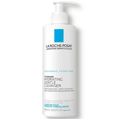 La Roche-Posay Toleriane Hydrating Gentle Face Cleanser for Normal to Dry Skin is a cream cleanser that helps skin retain essential moisture while cleansing. The cleanser maintains skin's natural protective barrier and pH. Infused with Prebiotic Thermal Water, Ceramide-3, Niacinamide & Glycerin. How to Use: Wet skin with warm water. Work face cleanser into a lather. Massage into skin. Rinse. Pat dry. Can be used on eye area. La Roche Posay Hydrating Cleanser, La Roche Posay Gentle Cleanser, La Roche Posay Cleanser Dry Skin, Laroche Posay Face Wash, La Roche Posay Hydrating Gentle Cleanser, La Roche Posay Toleriane Cleanser, Skin Care Products For Sensitive Skin, La Roche Posay Face Wash, Moisturizer For Acne Skin