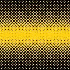 an abstract yellow and black background with halftone dots on the edges, as well as horizontal lines in the middle