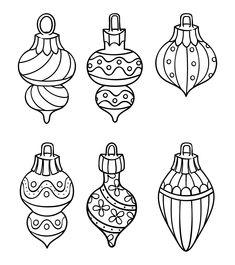 christmas ornament coloring pages to print and color for kids - holiday ornaments coloring pages