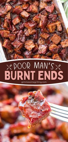 party food, finger food, appetizer recipes Poor Man's Burnt Ends, Smoker Cooking Recipes, Burnt Ends Recipe, Easy Smoker Recipes, Traeger Grill Recipes, Chuck Roast Recipes, Homemade Bbq Sauce, Smoker Cooking, Burnt Ends