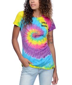 Aspen Style, Jac Vanek, Alien Head, Rainbow Tie Dye, Rainbow Tie, Girl T Shirt, Tie Dye T Shirts, Fall Looks