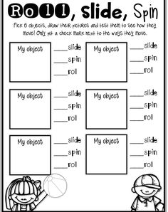 a printable worksheet for reading the word roll and slide