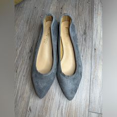 Never Worn Beautiful Genuine Leather Flats Blue Flats, Flat Color, Leather Flats, Flat Shoes Women, Loafer Flats, Genuine Leather, Loafers, Size 7, Women Shoes