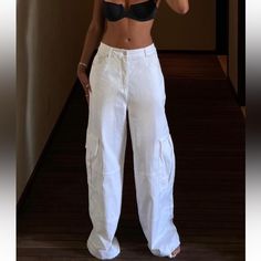 Local European Cargo White Pants Size Small New With Tags Cargo White Pants, Local European, White Cargo Pants, White Pants, Cargo Pants, Pant Jumpsuit, Color White, Tags, Pants