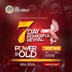 the seven day powerful revival power old poster