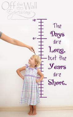 Day are long years are short growth chart by OffTheWallExpression, $30.00 Laundry Garage, Entry Area, Wall Growth Chart, Garage Entry, Art Children, Happiness Project, Height Chart, Word Wall Art, Vinyl Graphics