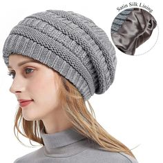 Durch die gute Leistung des elastischen Zopfmusters an der Außenseite und des Satinfutters passt diese Mütze auf fast alle Kopfgrößen!


 Warum ist es besser, eine Beanie mit Satinfutter zu tragen?


 Egal, ob Sie Ihr Haar natürlich tragen oder es einfach vor Schäden schützen möchten, unsere Wintermützen mit Satinfutter sind die Lösung, nach der Sie gesucht haben. Mützen mit Satinfutter helfen dem Haar, Feuchtigkeit zu speichern und fördern das Haarwachstum.


 Super warm.


 Gestrickte Beanie- Chunky Knitting, Slouchy Beanie Hat, Cotton Beanie, Beanie Hats For Women, Slouchy Beanie, Winter Beanie, Knit Beanie Hat, Winter Knits, Knit Hat