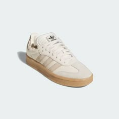 adidas Samba XLG Shoes - White | Unisex Lifestyle | adidas US Womens Samba Adidas, Popular Adidas Shoes Women, Fall Trendy Shoes, Cute Dressy Shoes, Fall Adidas Shoes, Samba Xlg Outfit, Beige Sambas, Fall Shoes 2024 Women, Cute Sambas