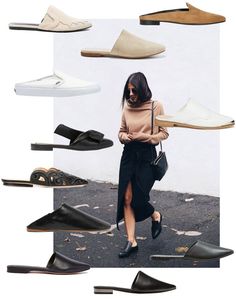 Lots Of Shoes, Mules Outfit, Mules Shoes Flat, Trending Flats, Latest Shoe Trends, Flat Mules, Shoe Inspiration, Looks Chic