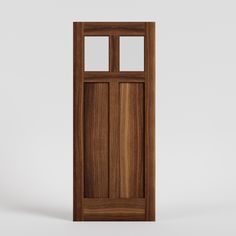 Craftsman Cross Window Swinging Interior Door Front Door With Top Window, Front Door With Glass Panels, Natural Wood Front Door, Window Front Door, Front Door With Glass, Front Doors With Glass, Custom Exterior Doors, Modern Sliding Barn Door, Modern Entry Door