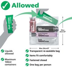 the contents of an aloweded bag with instructions on how to wrap them in