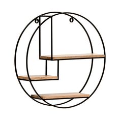 three shelves in the shape of a circle