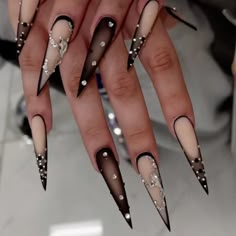 Super Cute And Stylish Ships In 5-10 Business Days Stiletto Nail Designs, Ombre Acrylic Nails, Stiletto Nails Designs, Dope Nail Designs, New Nails, Stick On Nails, Birthday Nails, Nail Art Hacks, Fire Nails