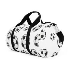 Soccer (Football) Ball Sporty White School Bag, White Sporty School Bag, Sporty Bags For Football Season, Functional White Gym Bag For School, Rectangular Black Bag For Sports Events, White Sporty Gym Bag, Sporty Rectangular Shoulder Bag For Sports Events, Sporty White Gym Bag For Sports, Sporty White Gym Bag