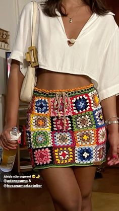 Look Winter, Knitted Skirt, Mode Crochet, Diy Vetement, Estilo Hippie, Crochet Clothing And Accessories, Clothes Diy