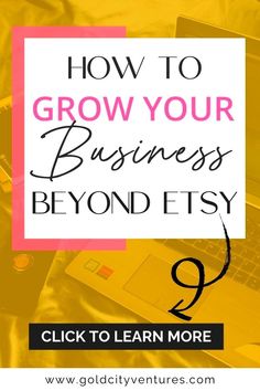 a laptop with the words how to grow your business beyond it? and an image of a